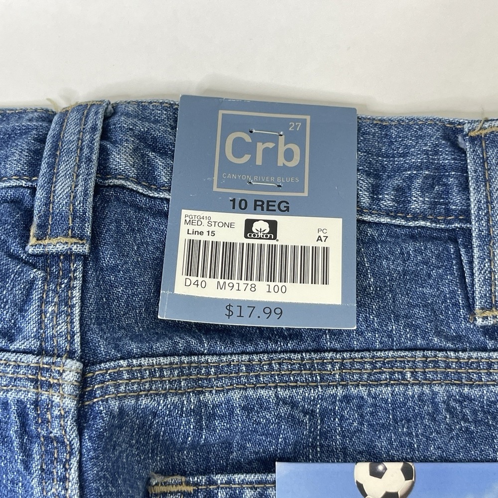 Lot of 2 Pairs of Boys Jeans Size 10 Carpenter Straight Leg Canyon River Blues - Picture 7 of 10